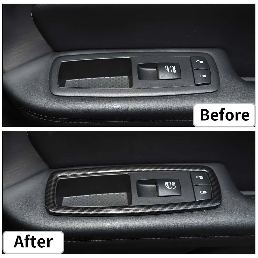 For Jeep 2011-2021 Grand Cherokee WK2/ 2014+ Cherokee  Interior Door Window Switch Cover Trim