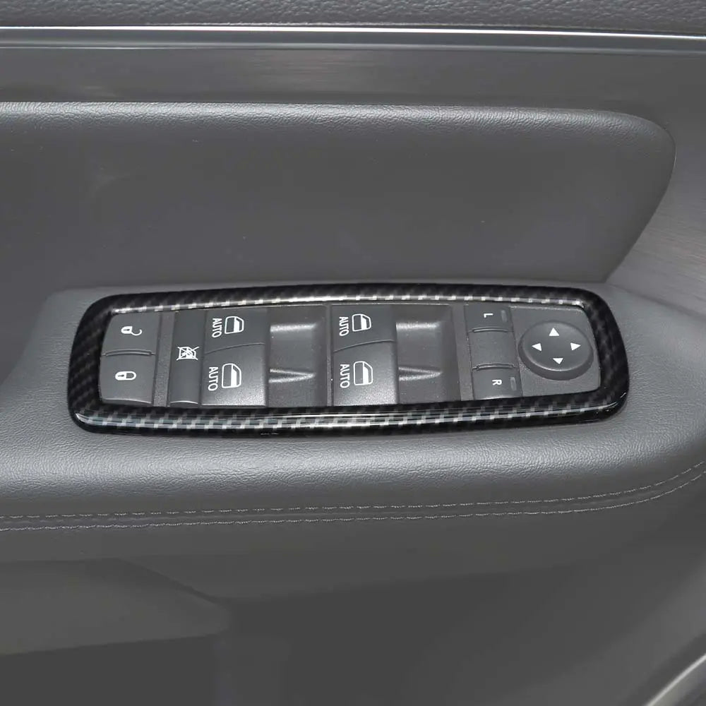 For Jeep 2011-2021 Grand Cherokee WK2/ 2014+ Cherokee  Interior Door Window Switch Cover Trim