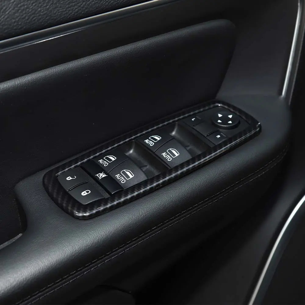 For Jeep 2011-2021 Grand Cherokee WK2/ 2014+ Cherokee  Interior Door Window Switch Cover Trim