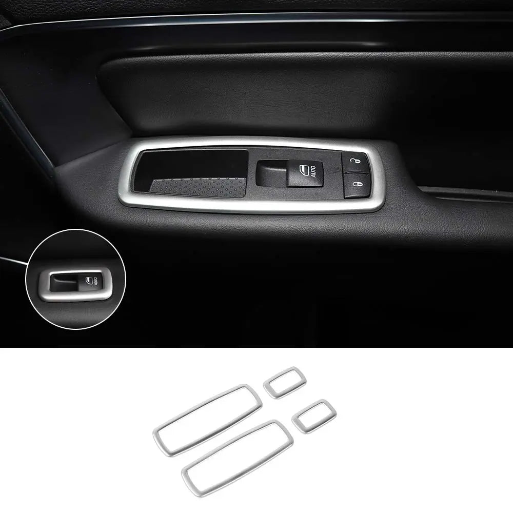 For Jeep 2011-2021 Grand Cherokee WK2/ 2014+ Cherokee  Interior Door Window Switch Cover Trim