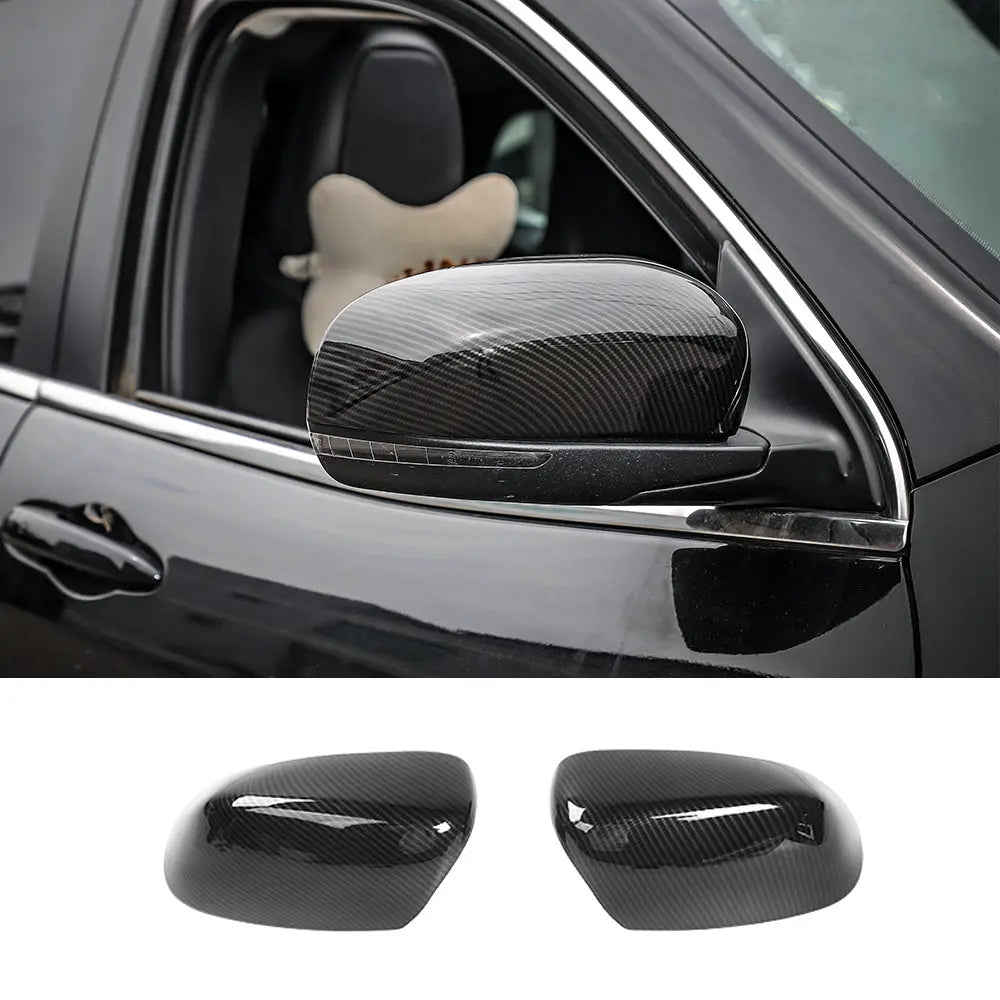 For Jeep 2014+ Cherokee & 2017+ Compass Side Mirrors Cover Rearview Mirrors Trim
