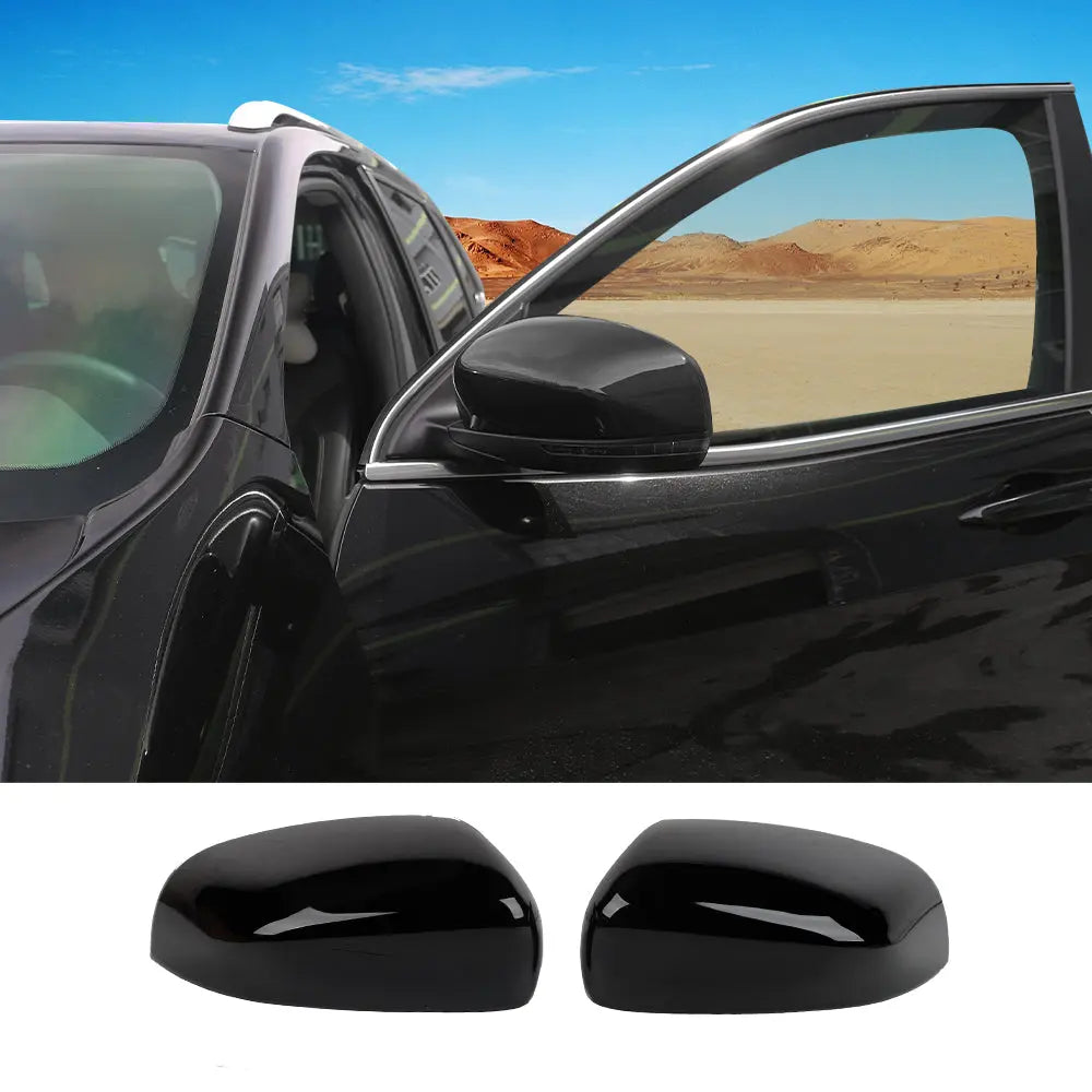 For Jeep 2014+ Cherokee & 2017+ Compass Side Mirrors Cover Rearview Mirrors Trim
