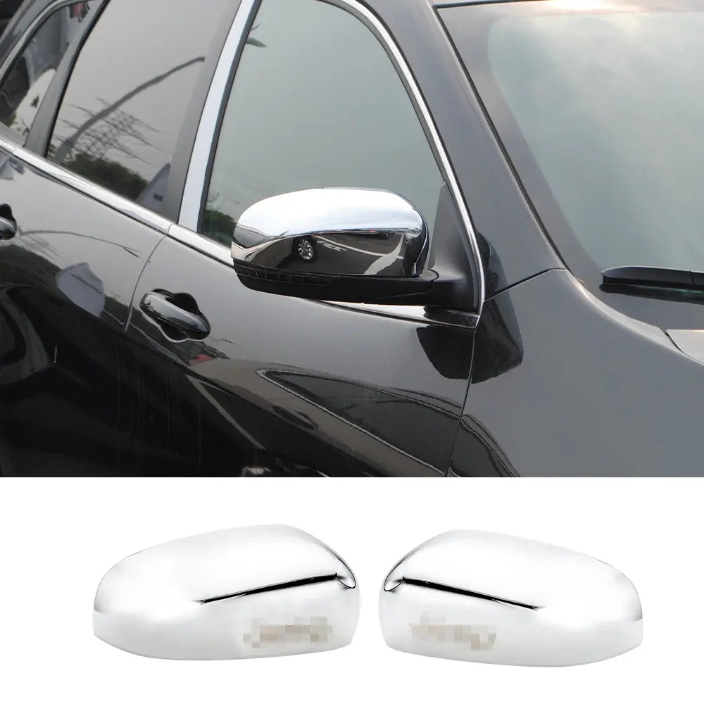 For Jeep 2014+ Cherokee & 2017+ Compass Side Mirrors Cover Rearview Mirrors Trim