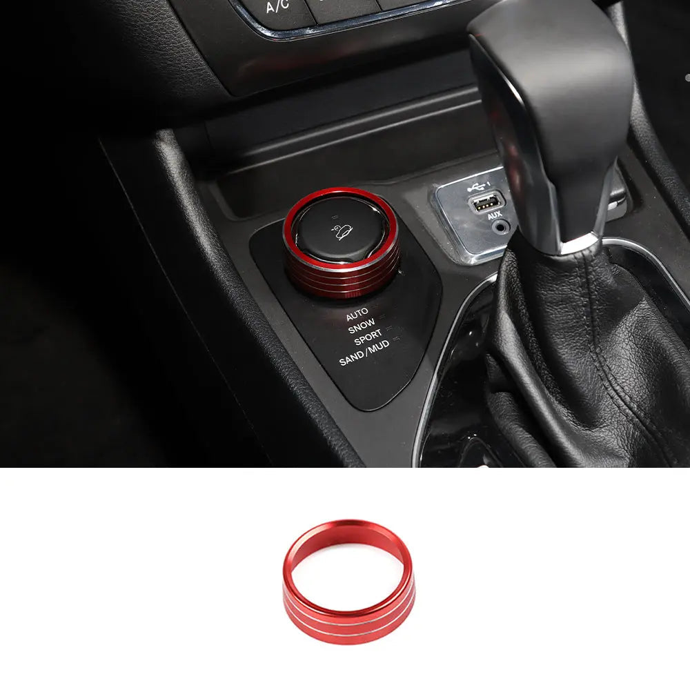 For Jeep 2015+ Renegade/ 2014+ Cherokee/ 2017-2021 Compass Four-wheel Drive 4WD Switch Knob Trim Ring