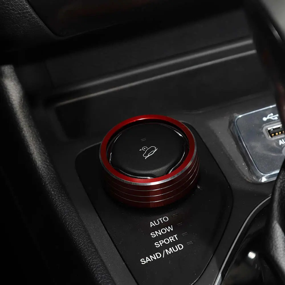For Jeep 2015+ Renegade/ 2014+ Cherokee/ 2017-2021 Compass Four-wheel Drive 4WD Switch Knob Trim Ring