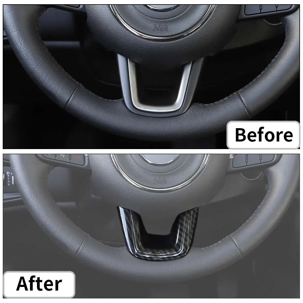 For Jeep 2015+ Renegade/ 2017-2021 Compass Steering Wheel U-Shaped Decoration Cover Trim