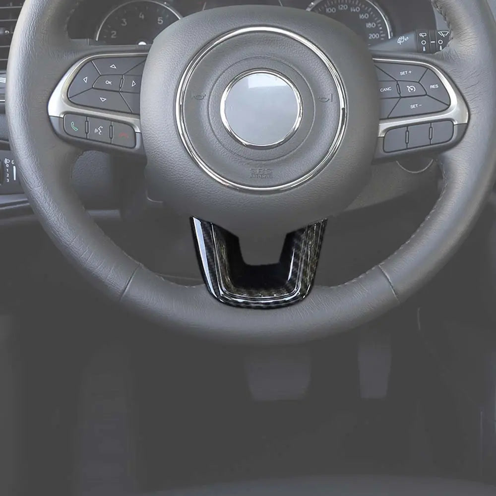 For Jeep 2015+ Renegade/ 2017-2021 Compass Steering Wheel U-Shaped Decoration Cover Trim
