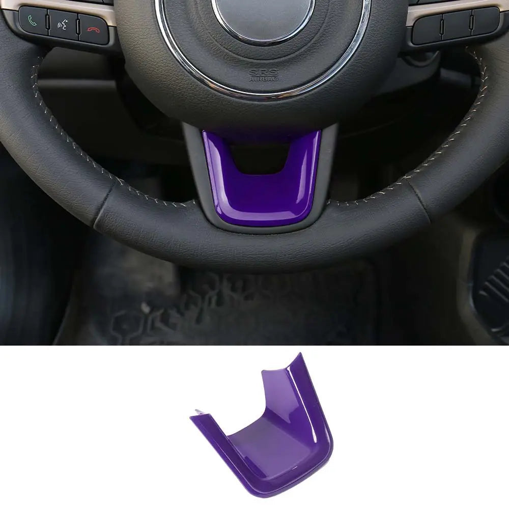 For Jeep 2015+ Renegade/ 2017-2021 Compass Steering Wheel U-Shaped Decoration Cover Trim