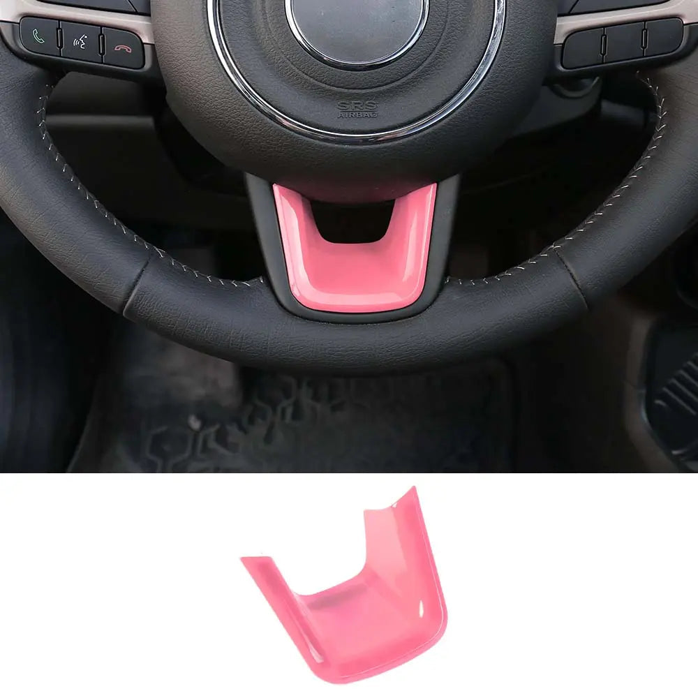 For Jeep 2015+ Renegade/ 2017-2021 Compass Steering Wheel U-Shaped Decoration Cover Trim