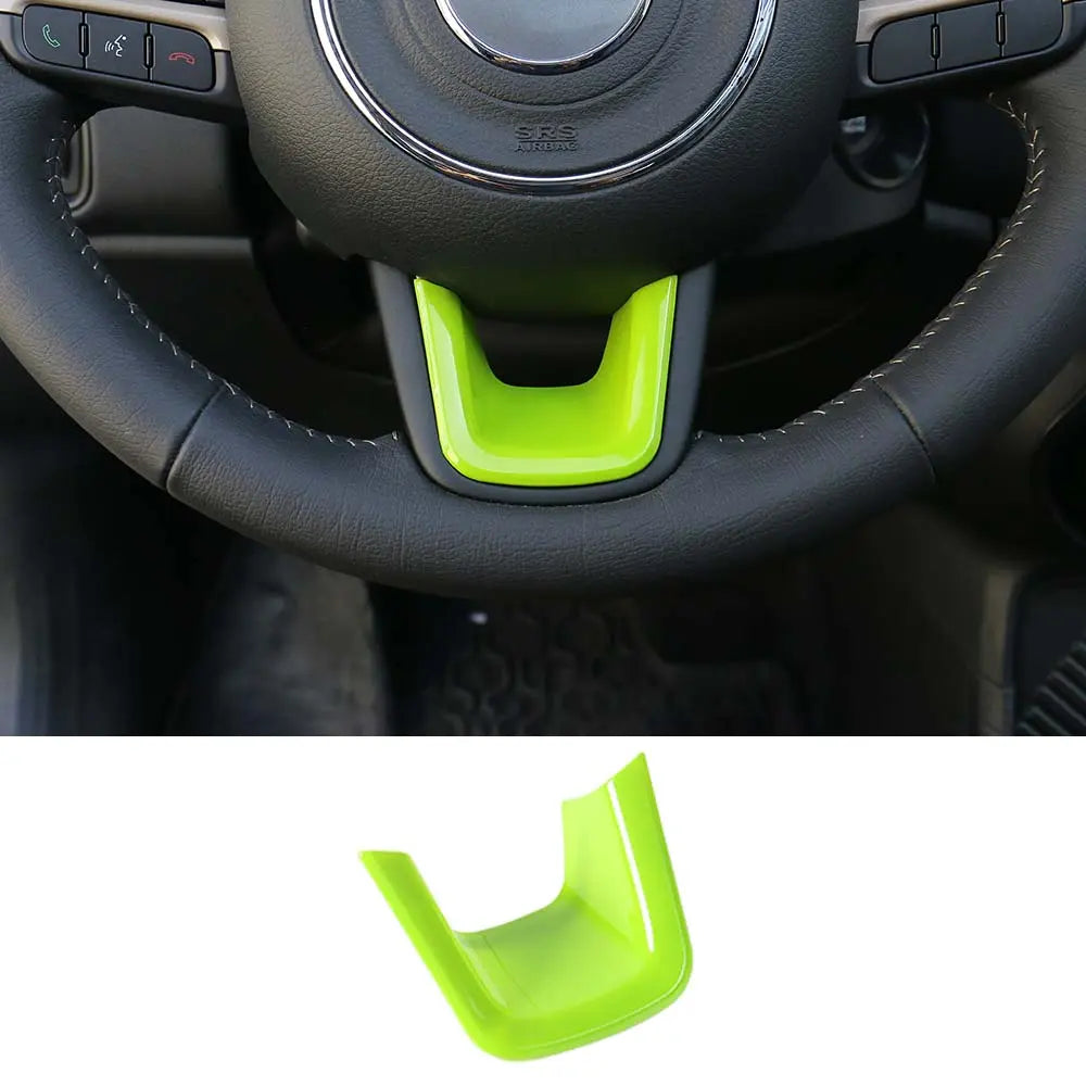 For Jeep 2015+ Renegade/ 2017-2021 Compass Steering Wheel U-Shaped Decoration Cover Trim