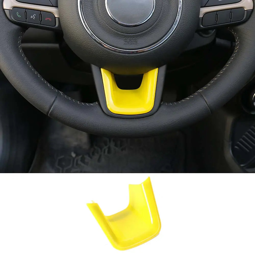 For Jeep 2015+ Renegade/ 2017-2021 Compass Steering Wheel U-Shaped Decoration Cover Trim
