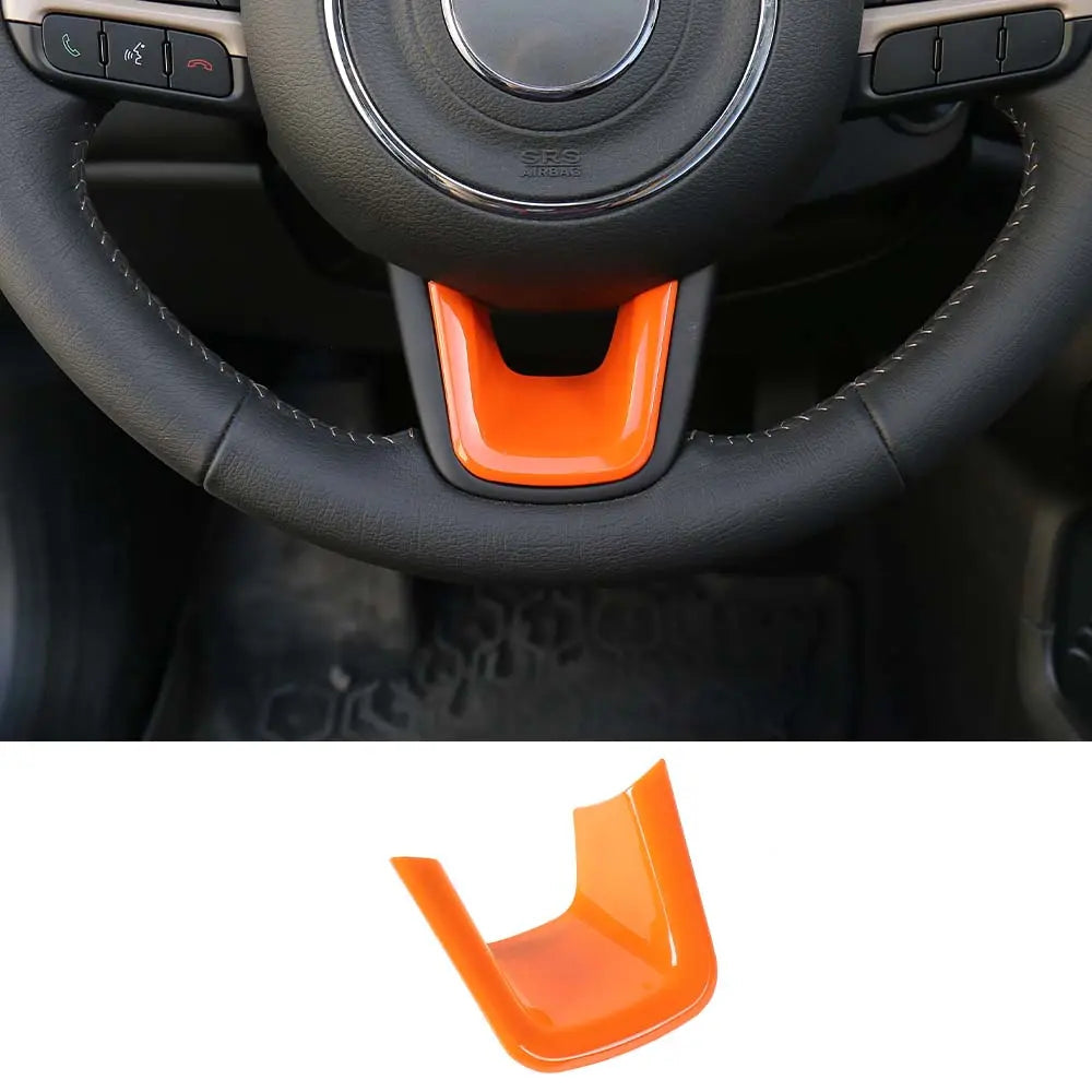 For Jeep 2015+ Renegade/ 2017-2021 Compass Steering Wheel U-Shaped Decoration Cover Trim