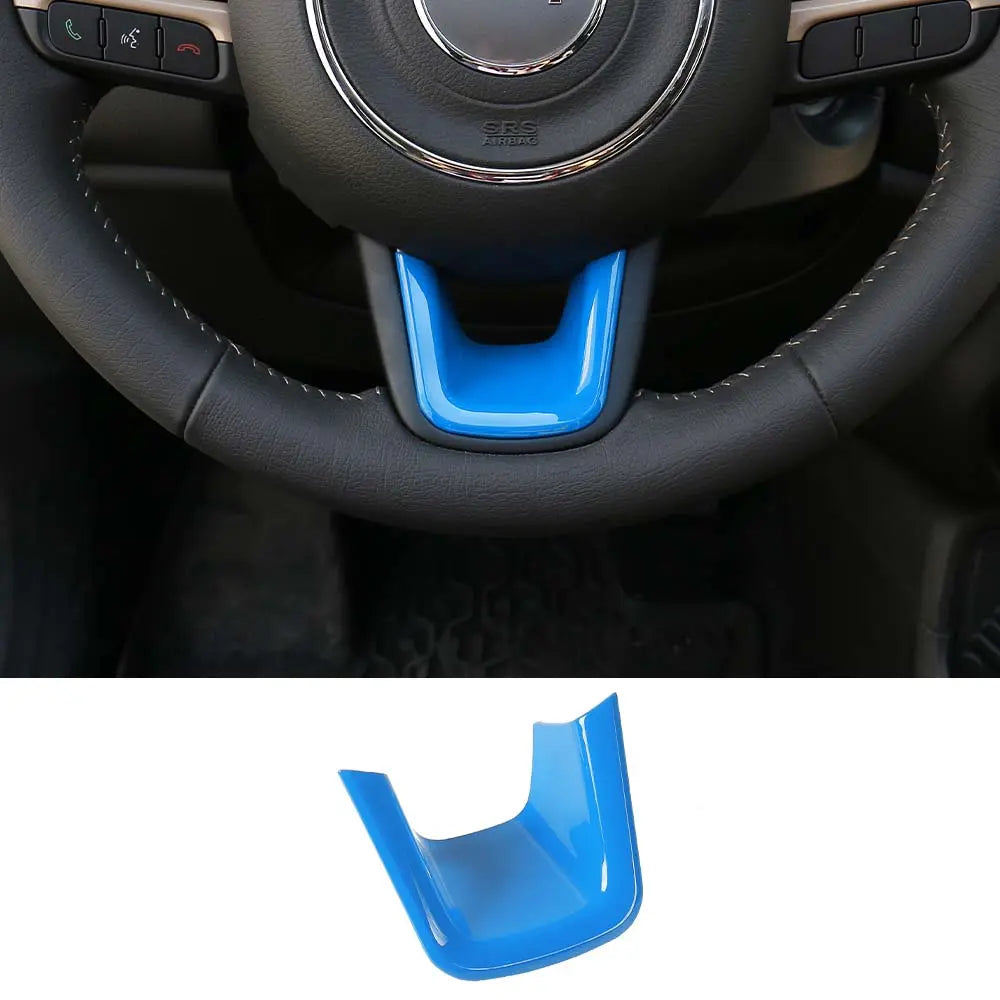 For Jeep 2015+ Renegade/ 2017-2021 Compass Steering Wheel U-Shaped Decoration Cover Trim