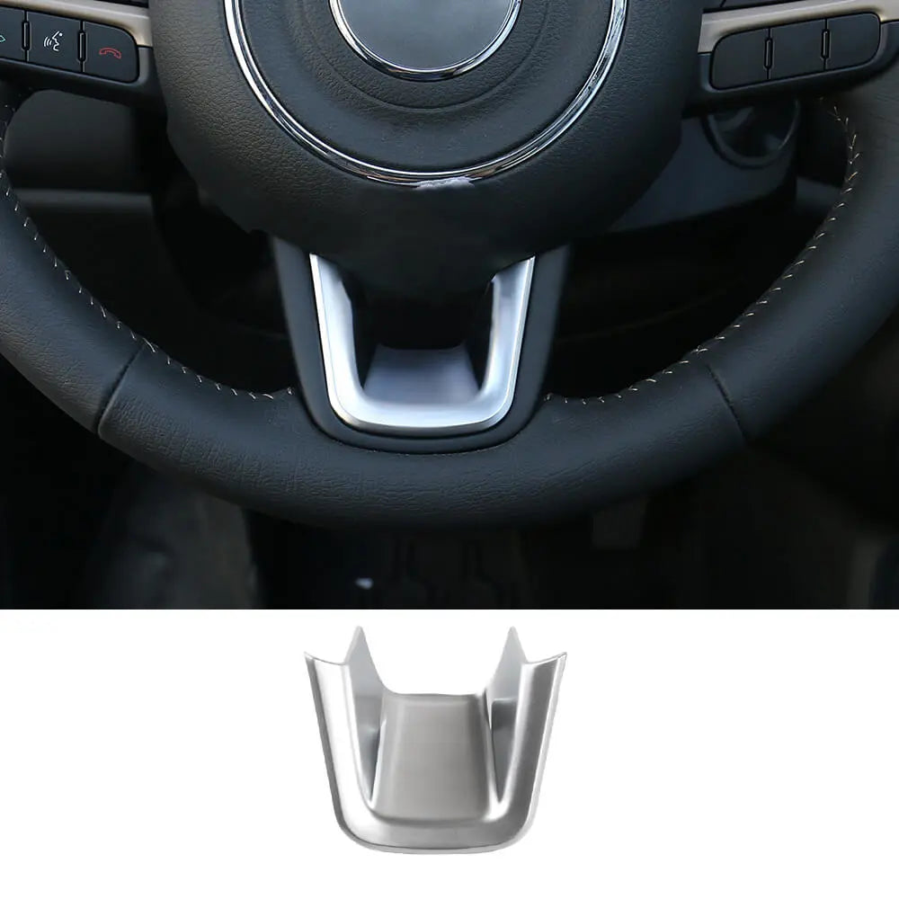 For Jeep 2015+ Renegade/ 2017-2021 Compass Steering Wheel U-Shaped Decoration Cover Trim