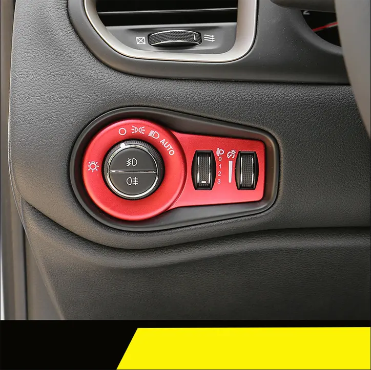 For Jeep 2015+ Renegade & 2014+ Cherokee Headlight Switch Trim Frame
