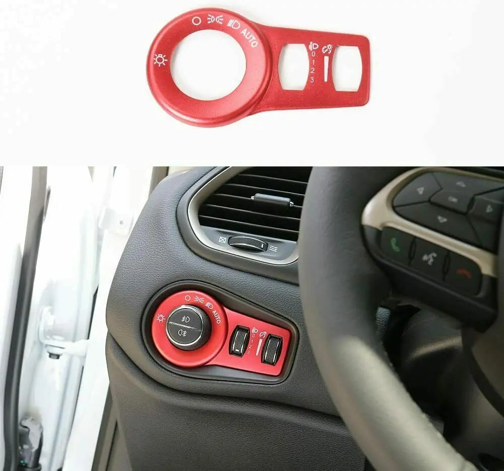 For Jeep 2015+ Renegade & 2014+ Cherokee Headlight Switch Trim Frame