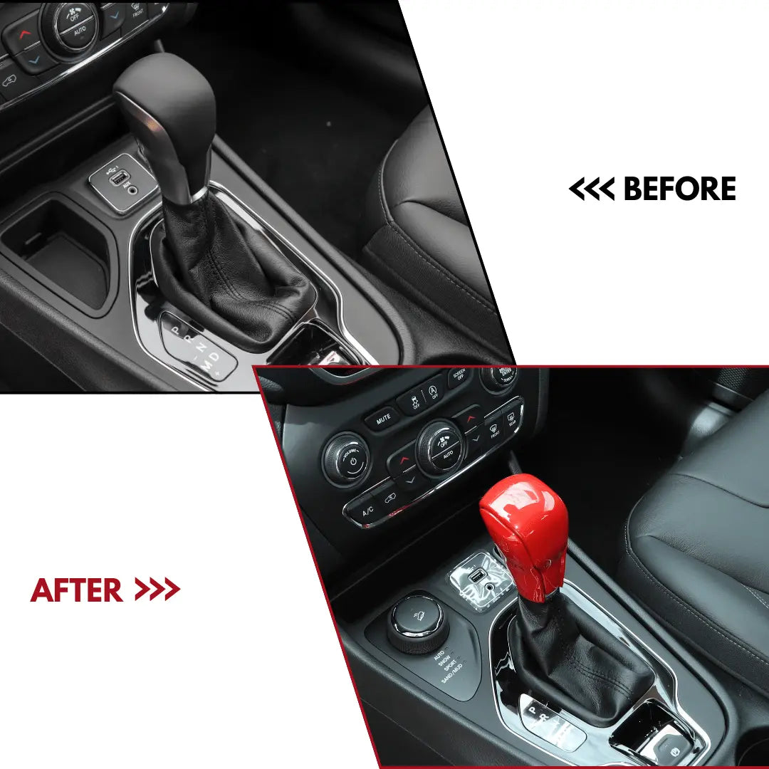 For Jeep 2019+ Cherokee/ 2018+ Grand Commander/Commander Gear Shift Knob Handle Trim Cover
