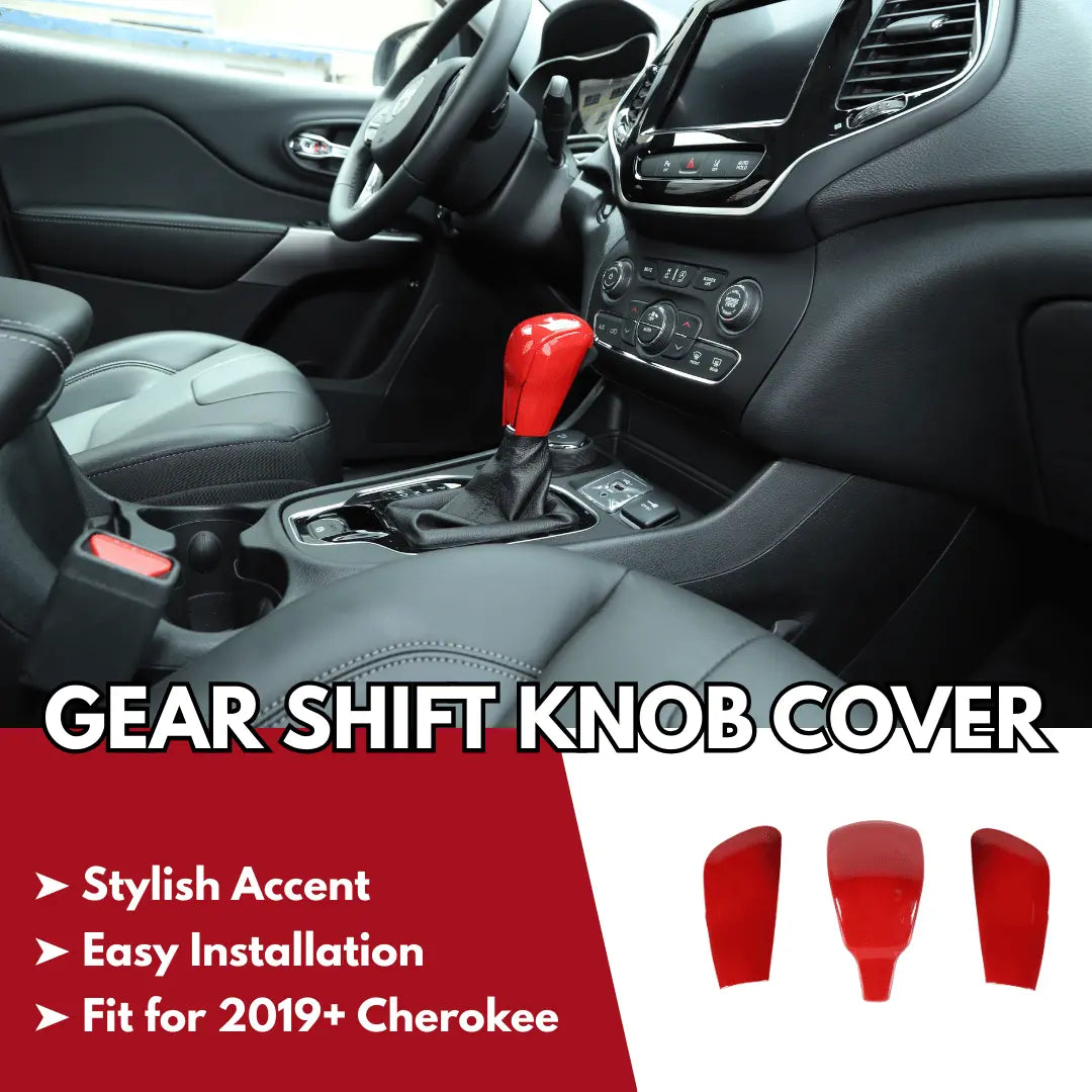For Jeep 2019+ Cherokee/ 2018+ Grand Commander/Commander Gear Shift Knob Handle Trim Cover
