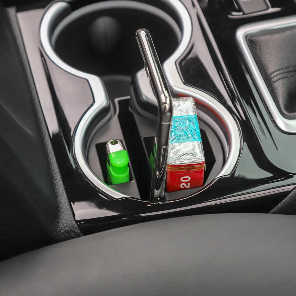 For Jeep Cherokee 2014+/Compass 2017-2021 Gear Shift Center Console Water Cup Holder Storage Box Compartment Organizer