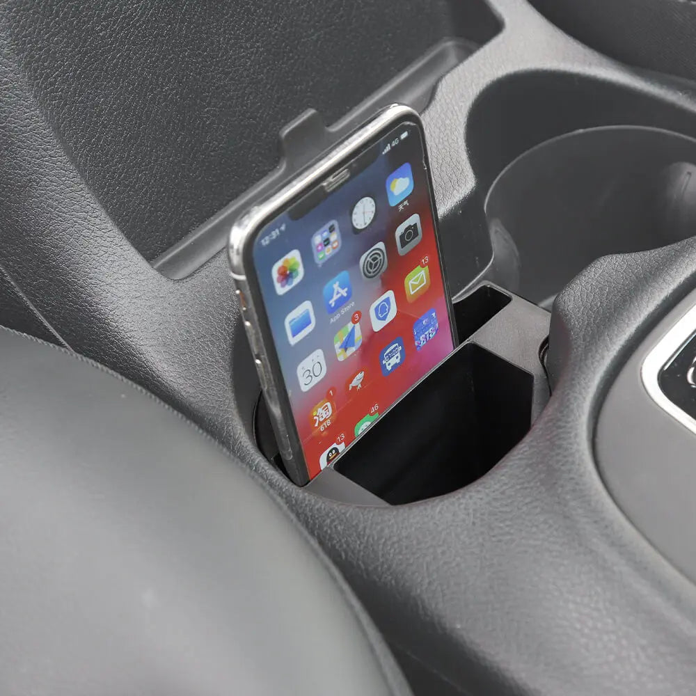 For Jeep Cherokee 2014+/Compass 2017-2021 Gear Shift Center Console Water Cup Holder Storage Box Compartment Organizer
