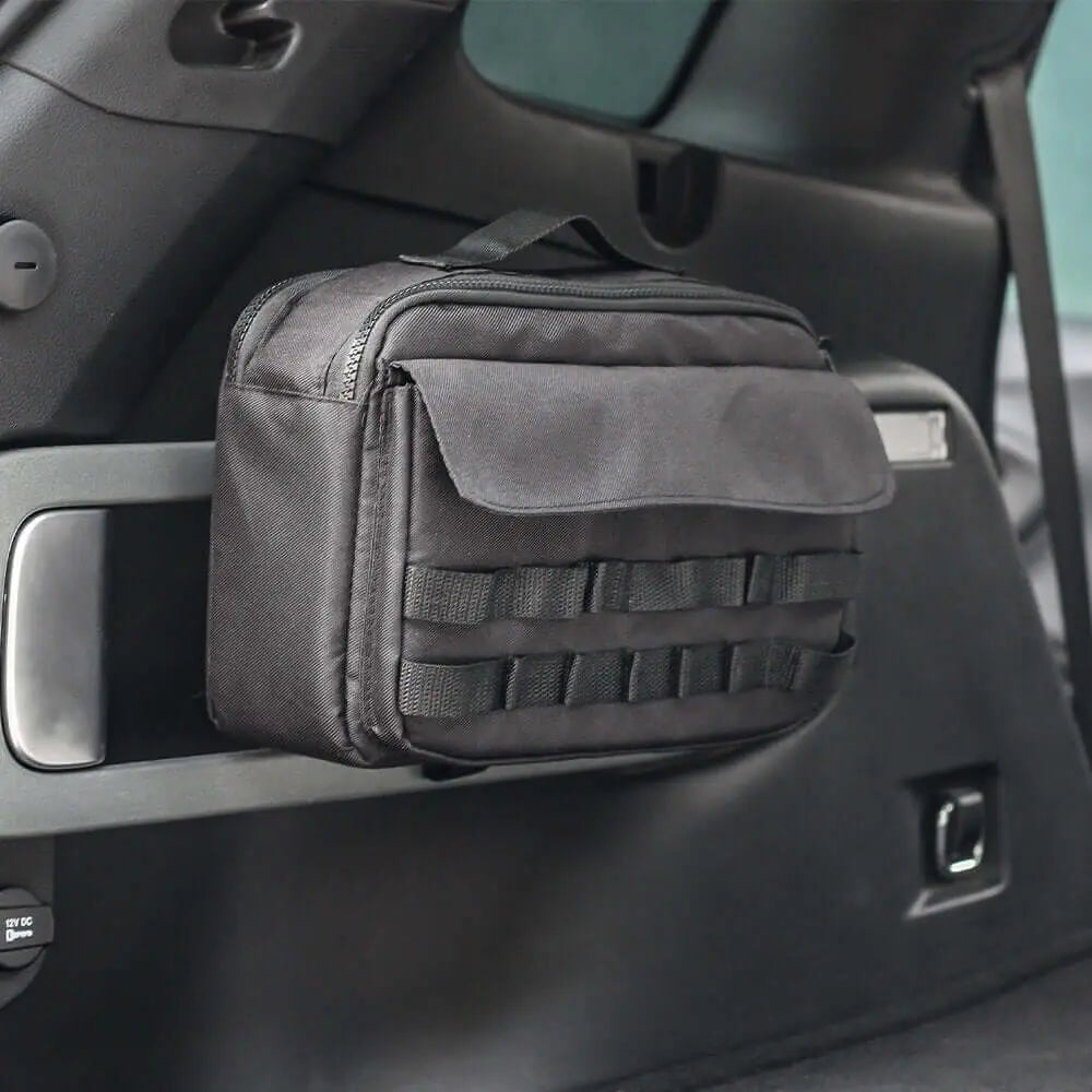 For Jeep Cherokee & Wrangler JL JK TJ JT Trunk Canvas Storage Bag Tool Kit & Cargo Organizer Saddlebag