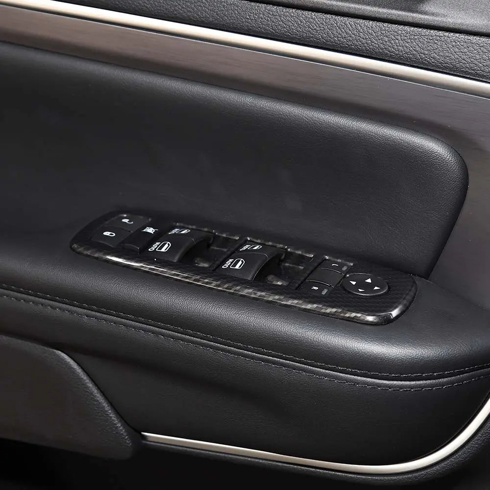 For Jeep Grand Cherokee 2011-2021 WK2 &Cherokee 2014+ Window Lift Switch Button Cover Trim