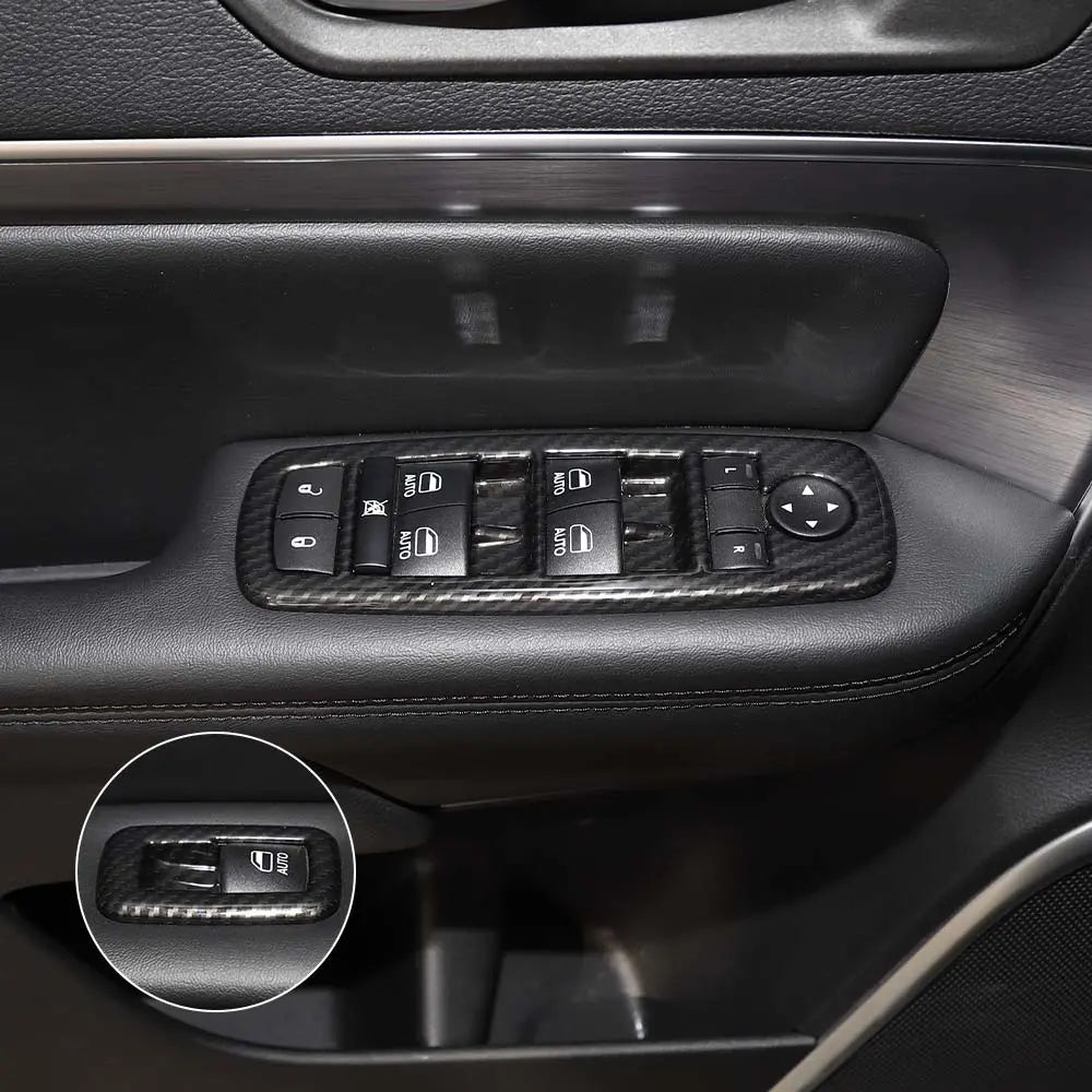 For Jeep Grand Cherokee 2011-2021 WK2 &Cherokee 2014+ Window Lift Switch Button Cover Trim