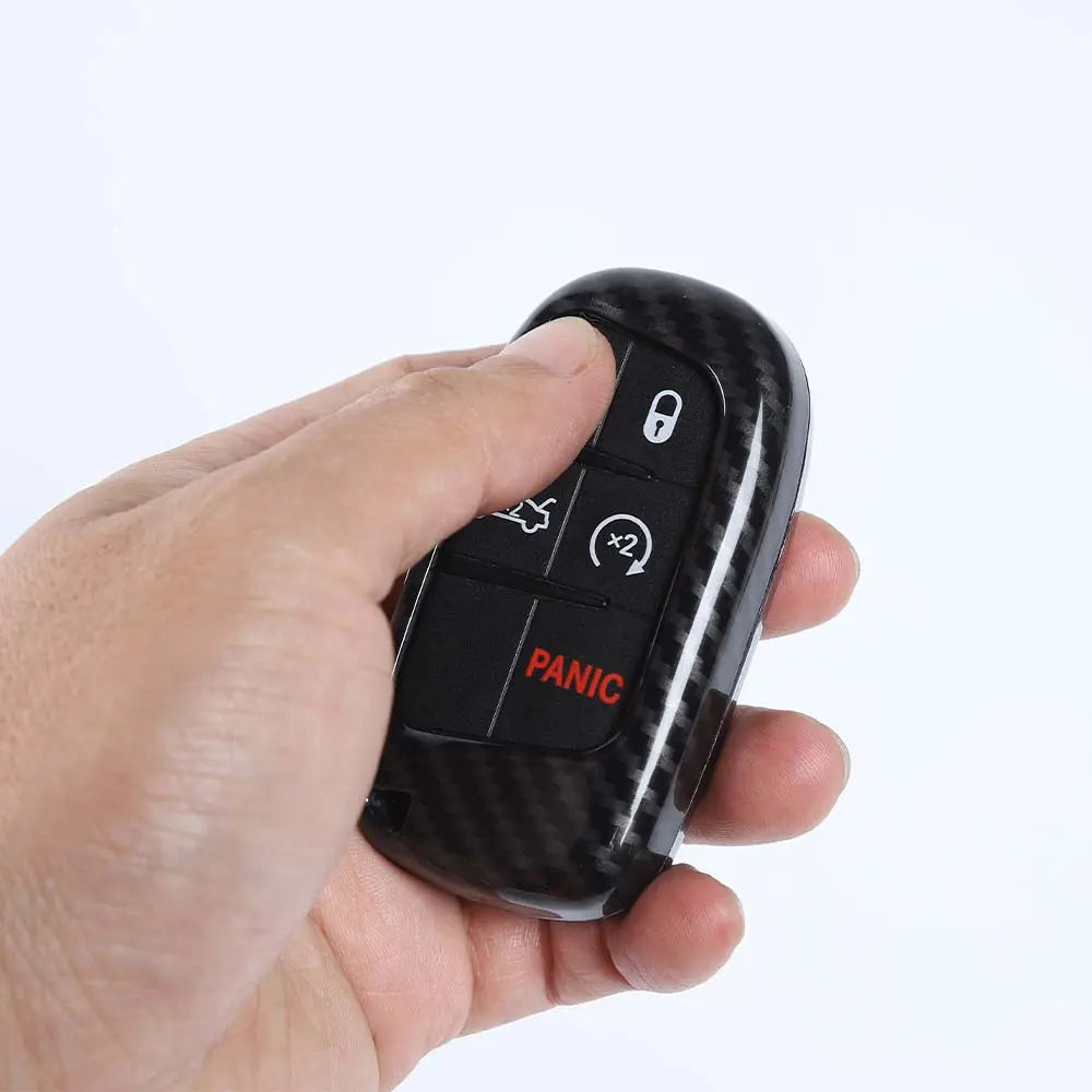 For Jeep 14-21 Grand Cherokee WK2/ 15+ Renegade/ 17+ Compass Key Fob Cover Skin Case Protection