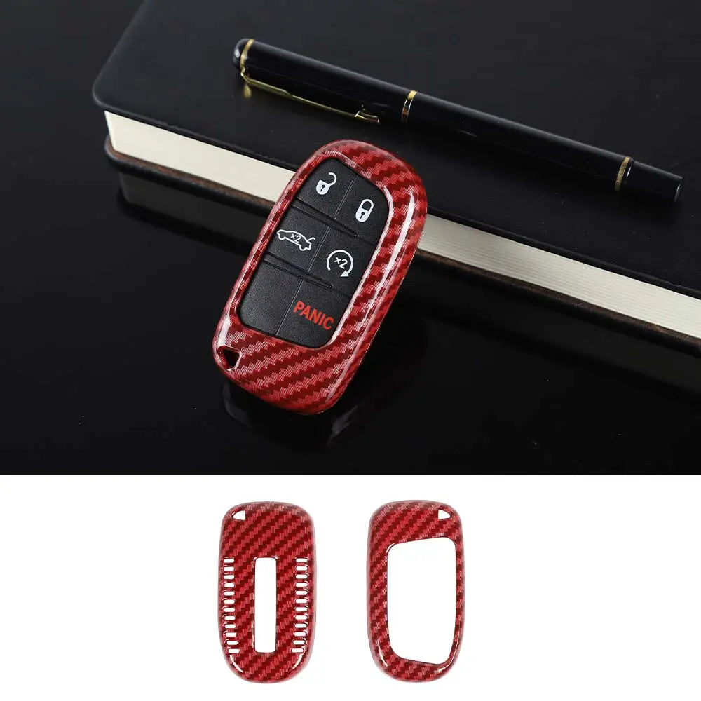 For Jeep 14-21 Grand Cherokee WK2/ 15+ Renegade/ 17+ Compass Key Fob Cover Skin Case Protection