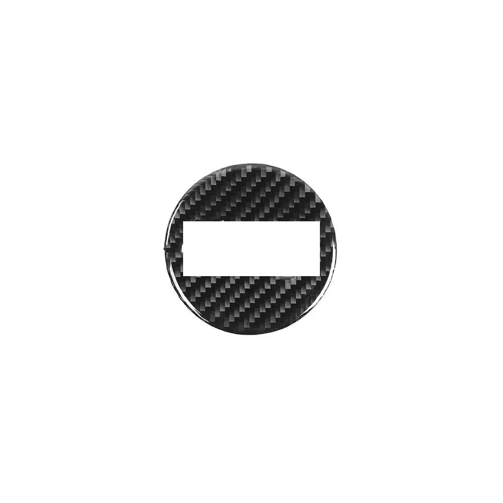 For Jeep Renegade 16+/ Grand Cherokee 11-21/ Cherokee14+/ Wrangler JK 11-18 Steering Wheel Center Trim Cover Soft Carbon Fiber