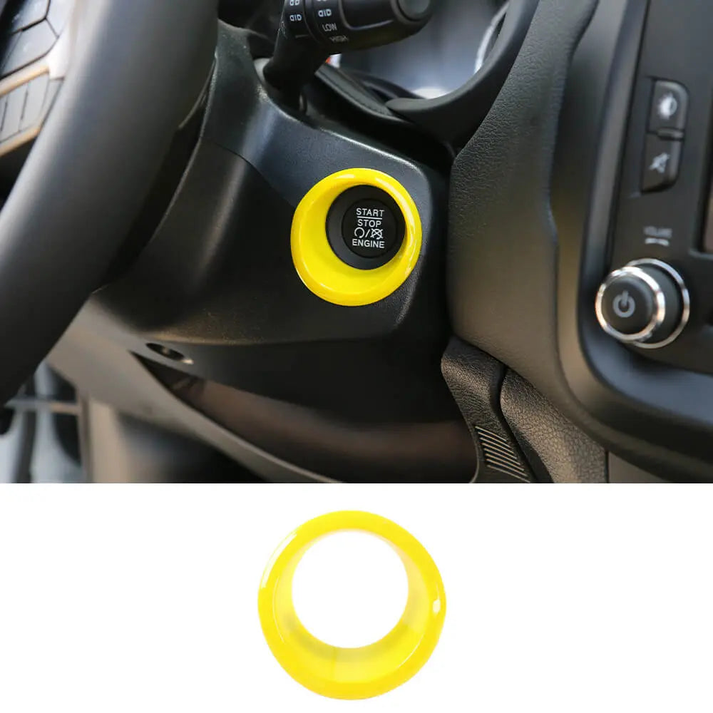 For Jeep 2015+ Renegade & 2017-2021 Compass Engine Start Stop Button Trim Ring Cover