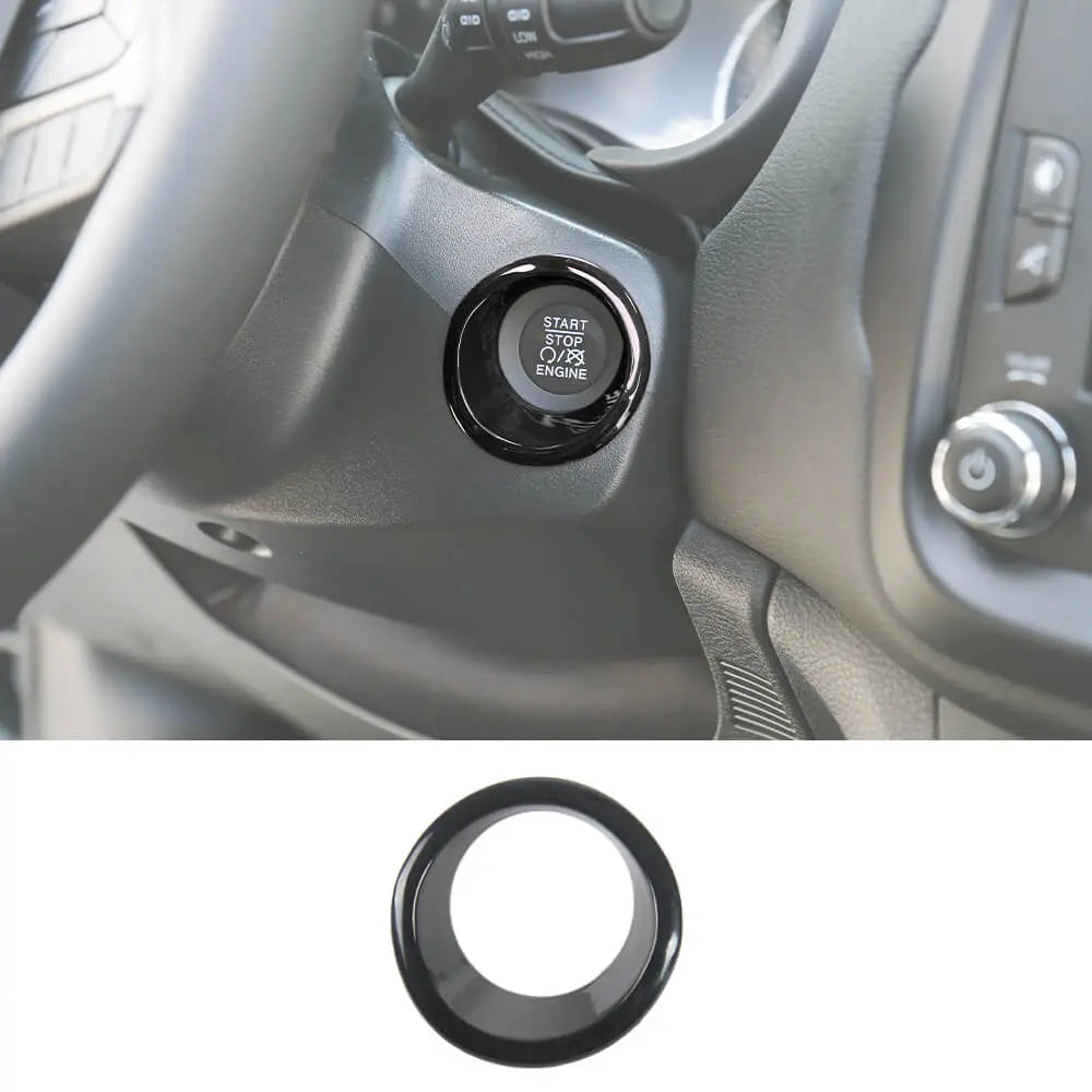 For Jeep 2015+ Renegade & 2017-2021 Compass Engine Start Stop Button Trim Ring Cover