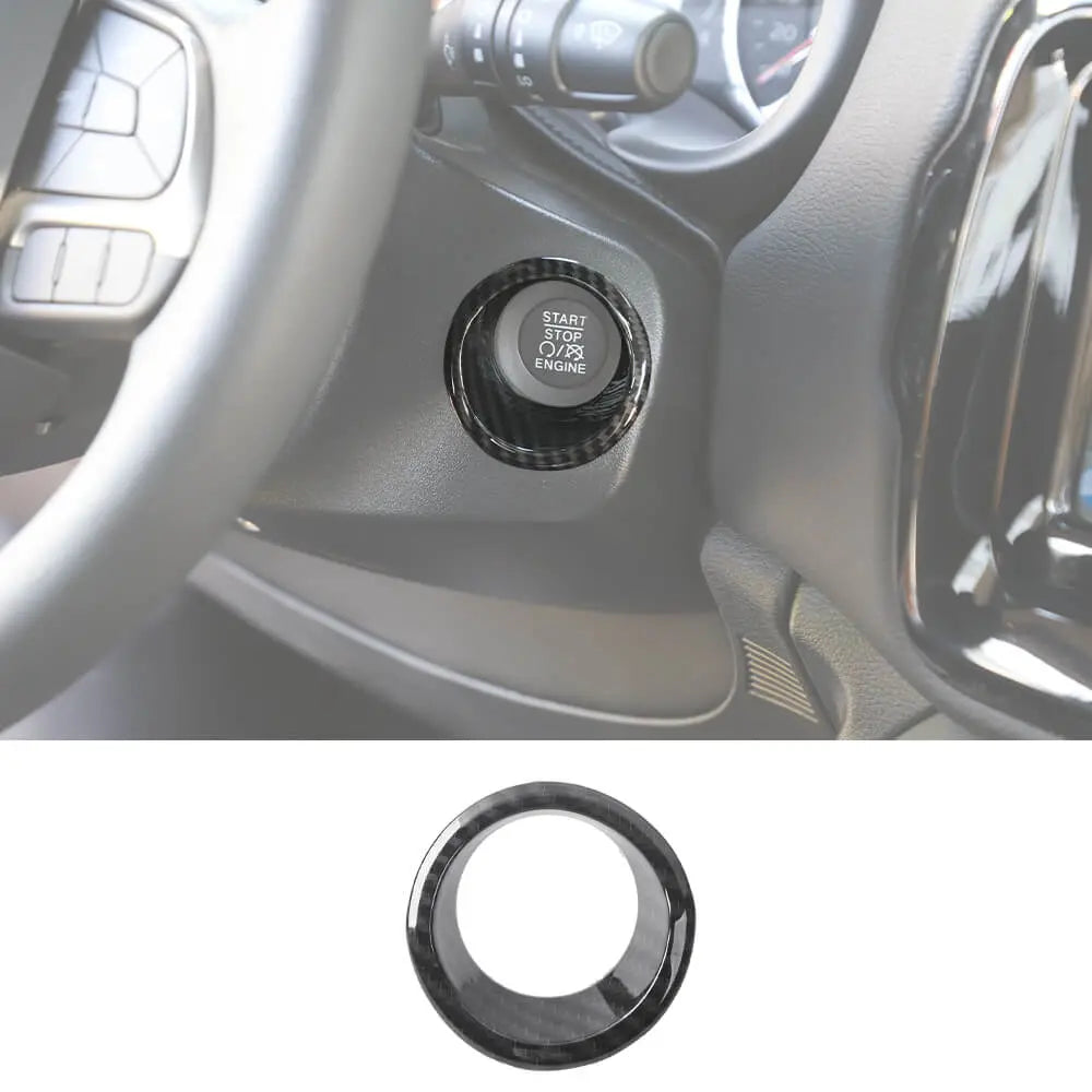 For Jeep 2015+ Renegade & 2017-2021 Compass Engine Start Stop Button Trim Ring Cover