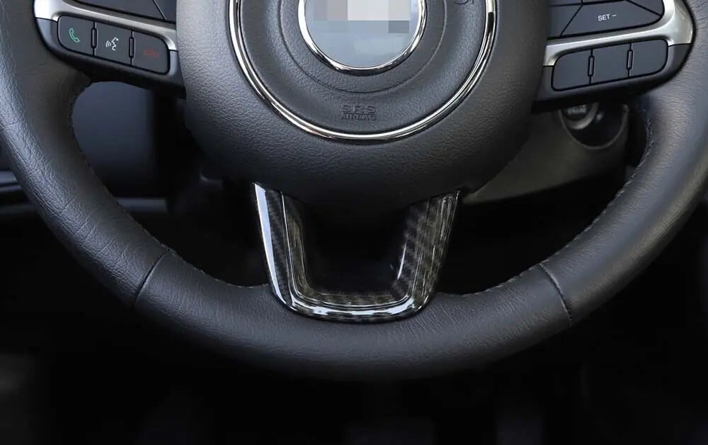 For Jeep Renegade 2015+ & Compass 2017-2021 Steering Wheel Frame Trim Decor Cover 4 Pcs