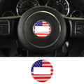 For Jeep Renegade 2016+/ Grand Cherokee WK2 11-21/ Cherokee14+/ Wrangler JK 11-18 Steering Wheel Center Trim Cover American Flag