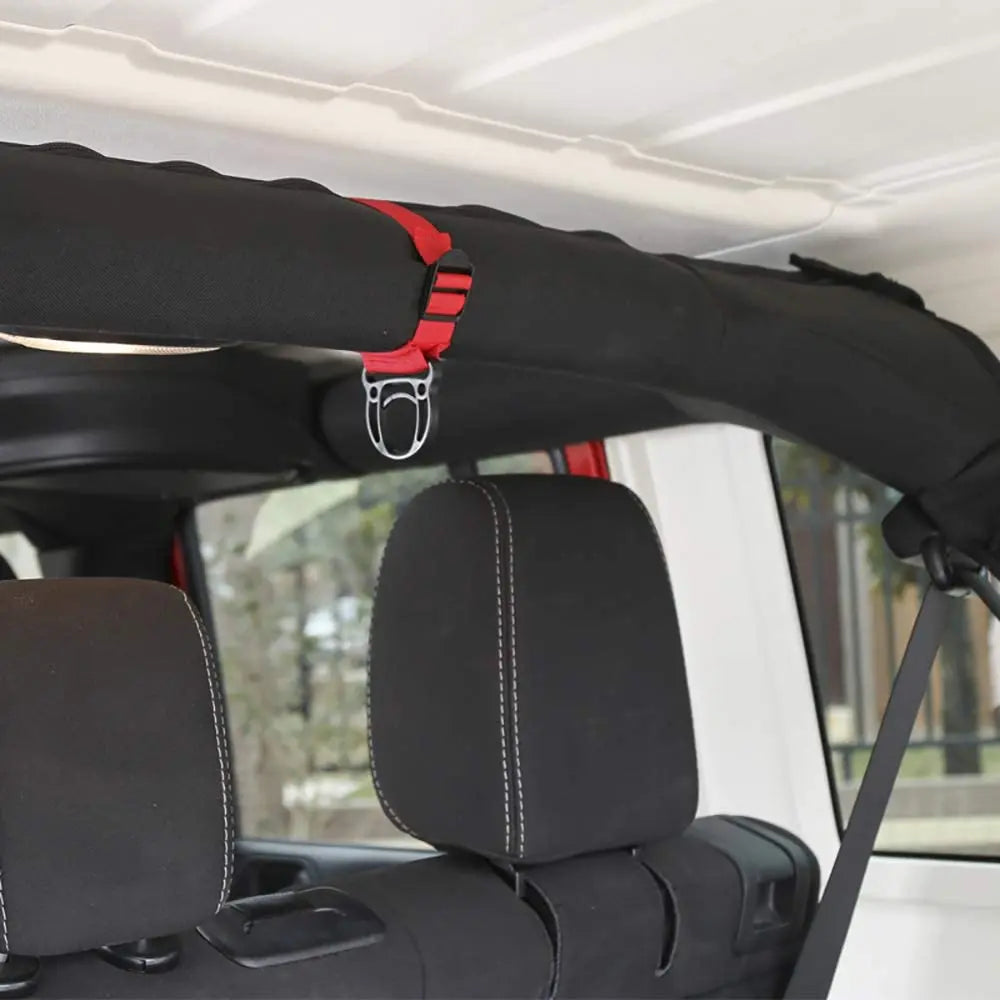 For Jeep Universal 2PCS Roll Bar Coat Hanger Clothes Hook