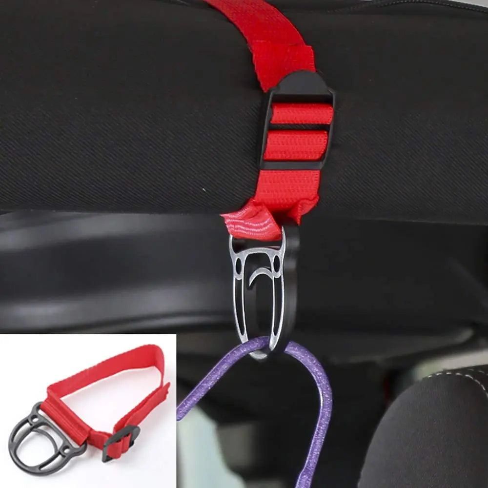 For Jeep Universal 2PCS Roll Bar Coat Hanger Clothes Hook