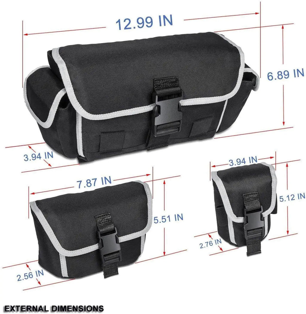 Canvas MOLLE Storage Bag Set for Jeep Wrangler Seat Back & Tailgate Organizer Accessories