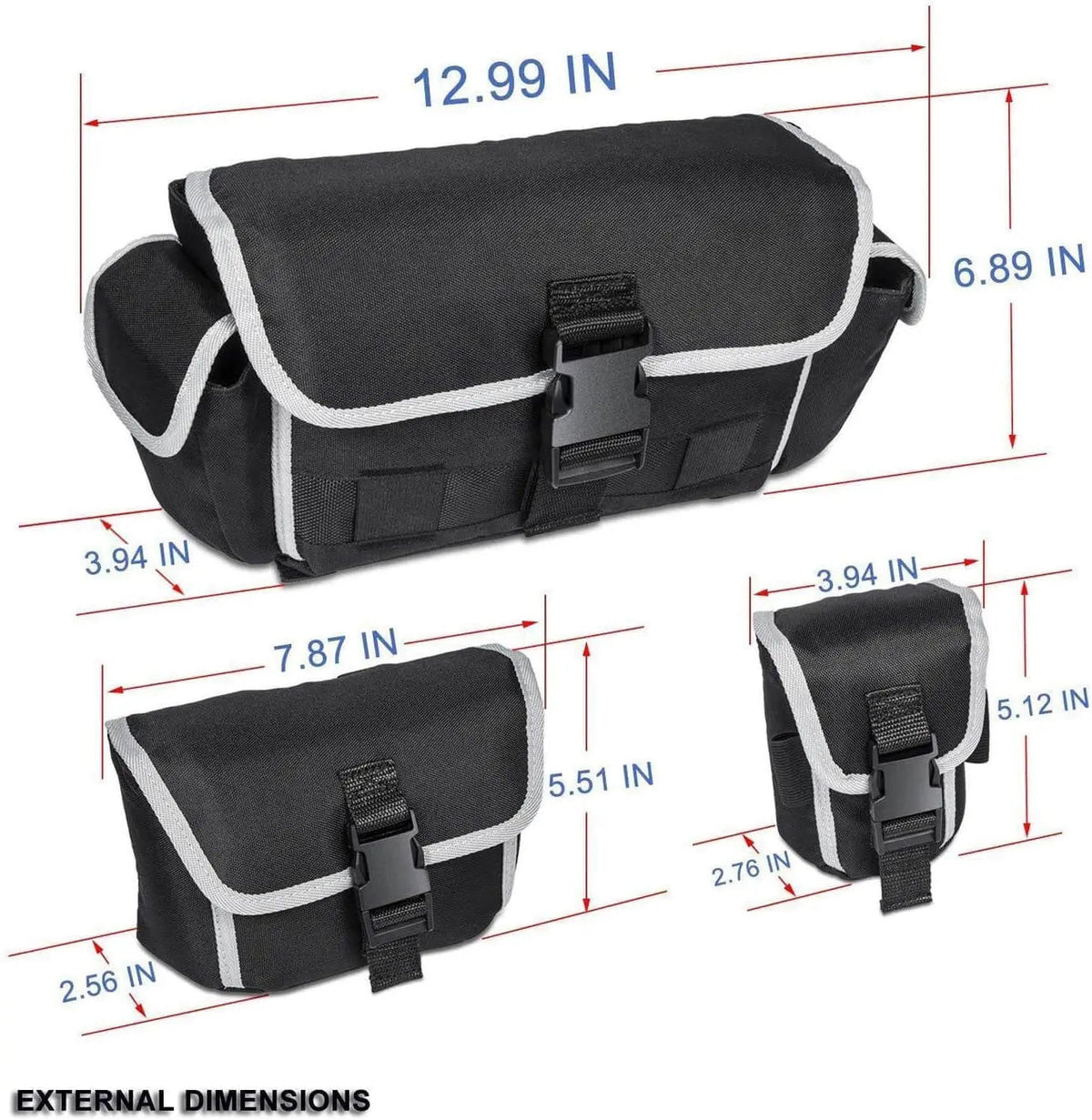 Canvas MOLLE Storage Bag Set for Jeep Wrangler Seat Back & Tailgate Organizer Accessories