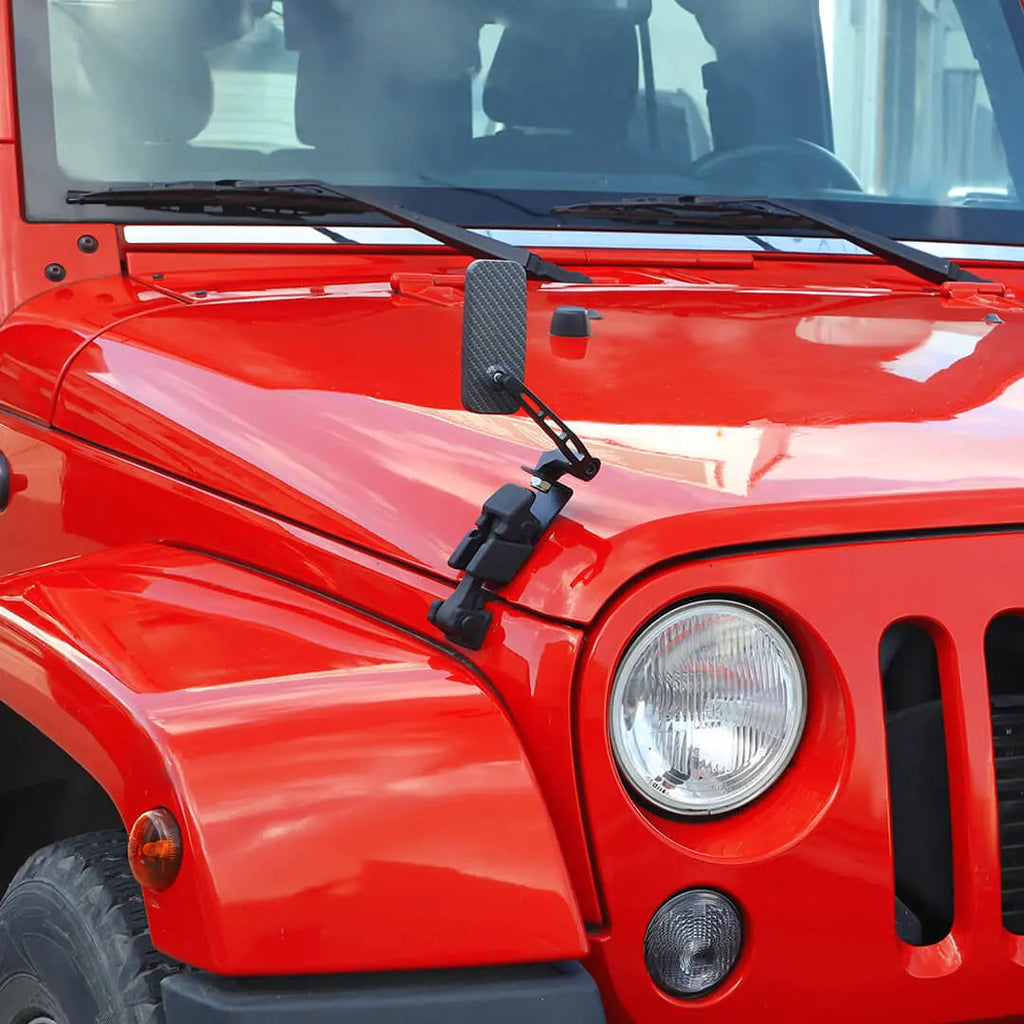 For Jeep Wrangker JK TJ Exterior Engine Hood Buckle Mirror Rearview Accessories