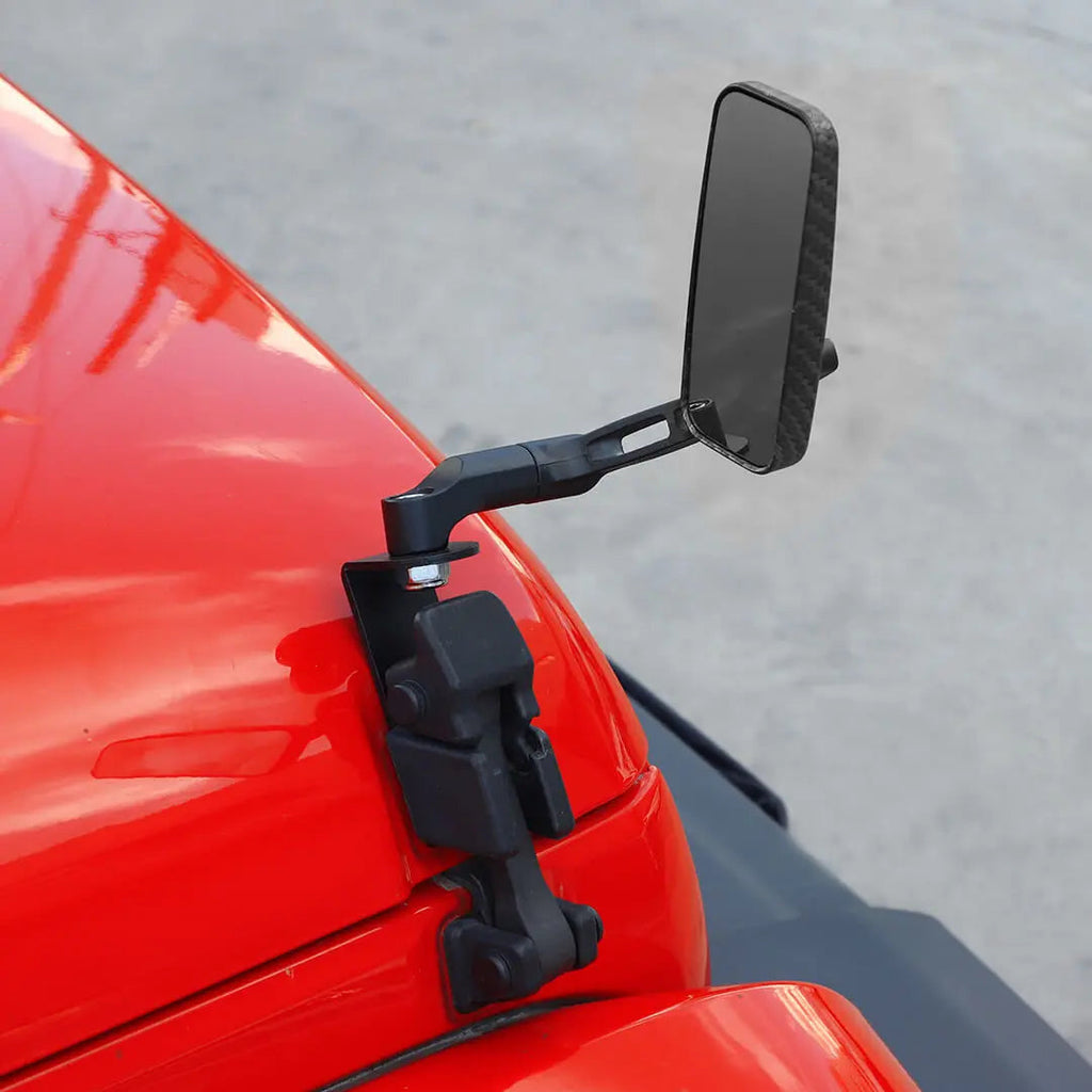For Jeep Wrangker JK TJ Exterior Engine Hood Buckle Mirror Rearview Accessories