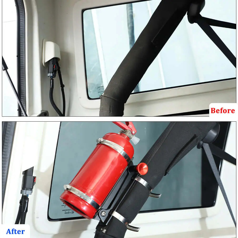 For Jeep Wrangler JK JL TJ Fire Extinguisher Holder Mount Bracket Adjustable