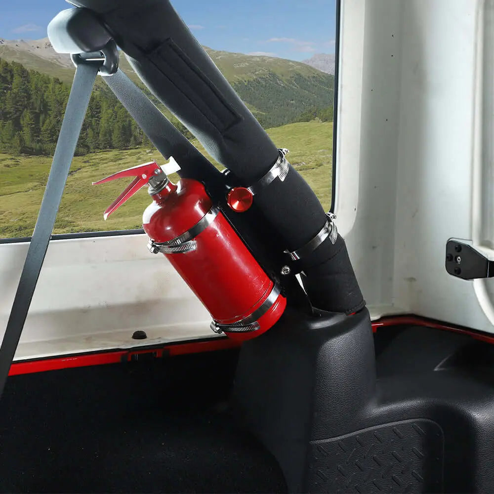 For Jeep Wrangler JK JL TJ Fire Extinguisher Holder Mount Bracket Adjustable