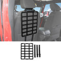 For Jeep Wrangler CJ YJ JK JL JT Aluminum Seat Back Backrest Storage Board Rack Luggage Holder