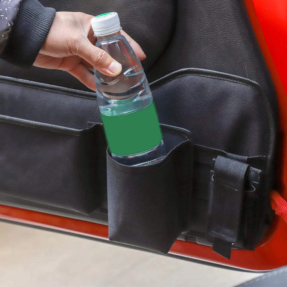 For Jeep Wrangler CJ YJ JK JL JT Front Rear Door Multi-functional Storage Bag Pocket