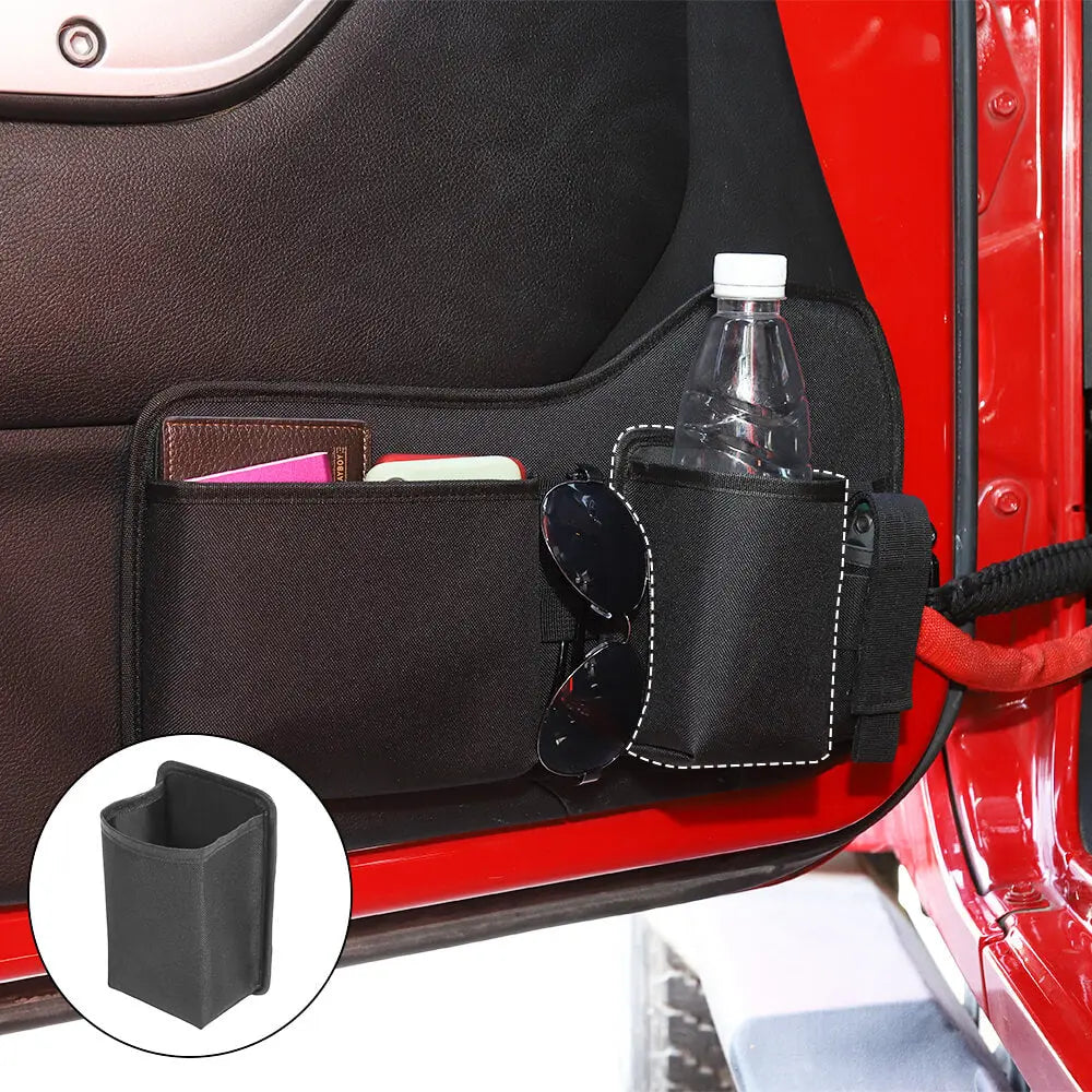 For Jeep Wrangler CJ YJ JK JL JT Front Rear Door Multi-functional Storage Bag Pocket