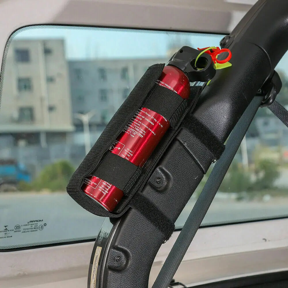 For Jeep Wrangler CJ YJ LJ TJ JK JL Roll Bar Fire Extinguisher Mount Holder