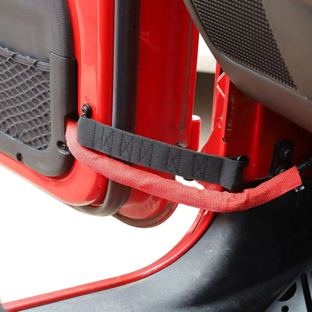 For Jeep Wrangler CJ YJ TJ JK Front & Rear Heavy Duty Door Limiting Check Strap 2PCS