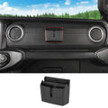 For Jeep Wrangler CJ YJ TJ JK JKU JL JLU JT /Patriot Passenger Storage Box Double Compartment Organizer  Carbon Fiber