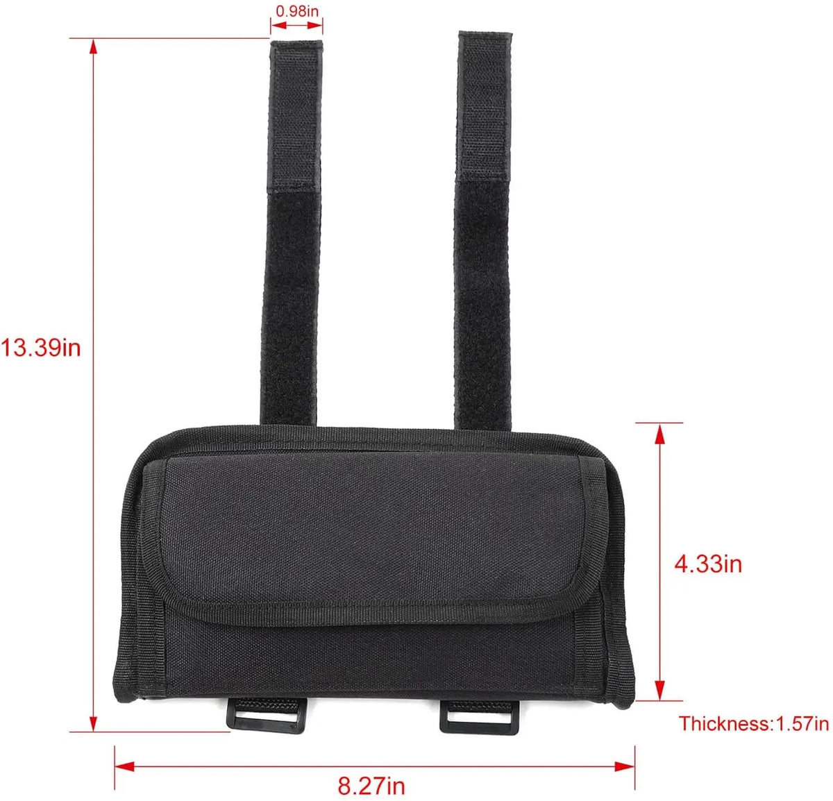 For Jeep Wrangler CJ YJ TJ JK JKU JL JLU & Gladiator JT Roll Bar Sunglasses Holder Storage Bag